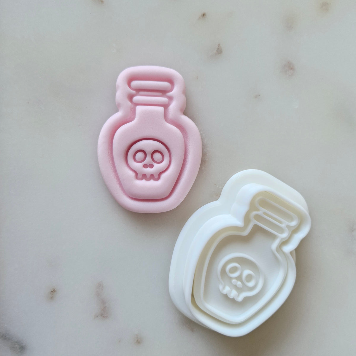 Poison Bottle Cookie Cutter and Stamp zoomed out