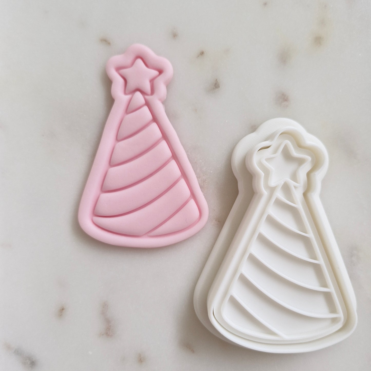 Party Hat with Star Cookie Cutter and Stamp zoomed out