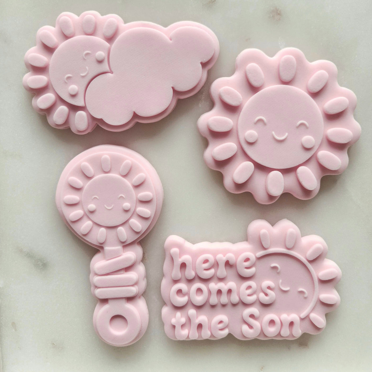 Here Comes The Son Set VS3 Cookie Cutter and Stamp set