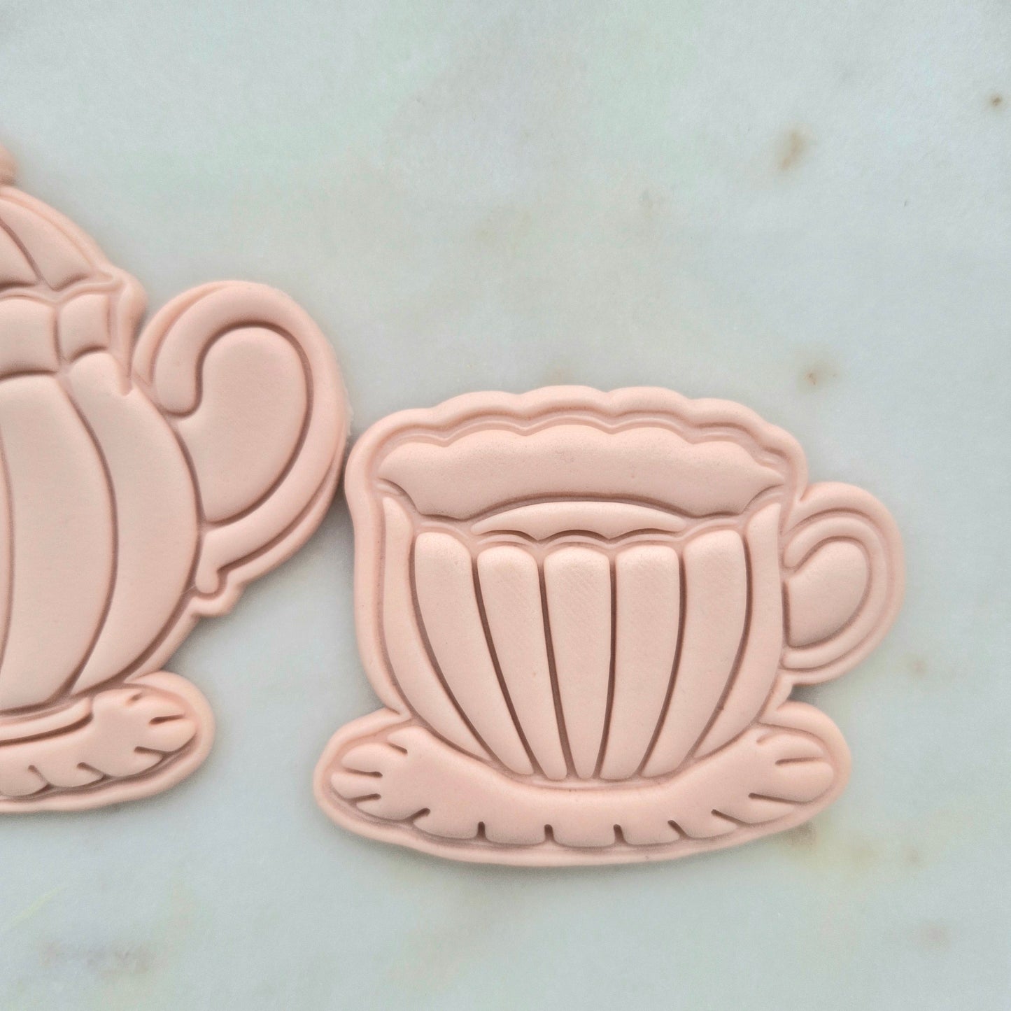Teacup Cookie Cutter and Stamp zoomed in