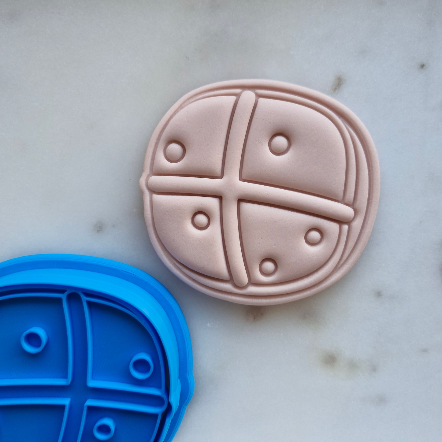 Hot Cross Buns, Cookie Cutter and Stamp