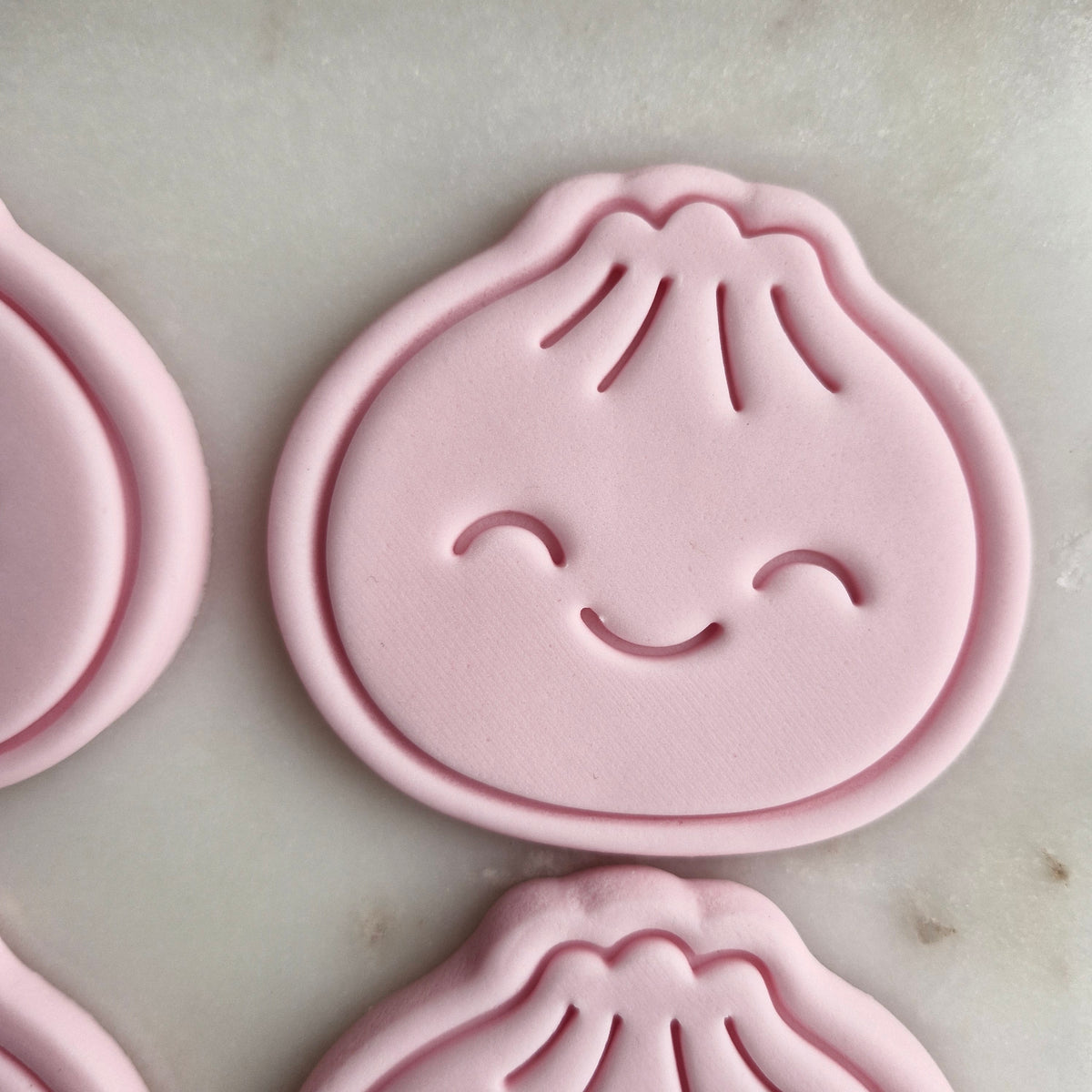 Dumpling Faces Set Cookie Cutter and Stamp happy dumpling Happy Dumpling Cookie Cutter and Stamp