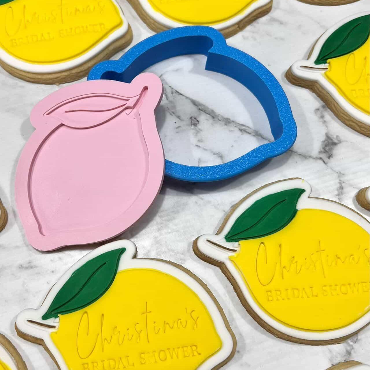 Lemon. Cookie Cutter and Stamp