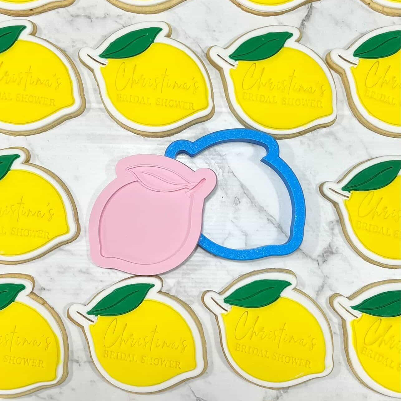 Lemon. Cookie Cutter and Stamp