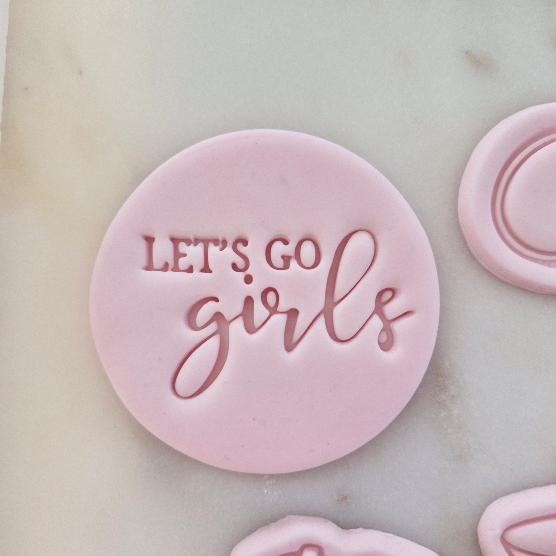 Let's Go Girls Set Cookie Cutter and Stamp let's go girls Let's Go Girls Circle Cookie Cutter and Stamp