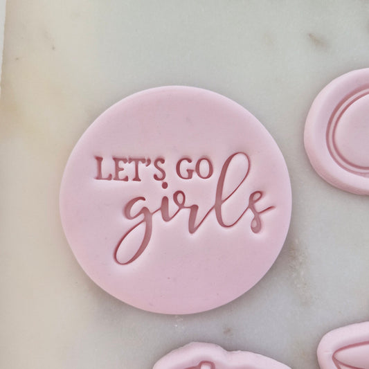 Let's Go Girls Set Cookie Cutter and Stamp let's go girls Let's Go Girls Circle Cookie Cutter and Stamp