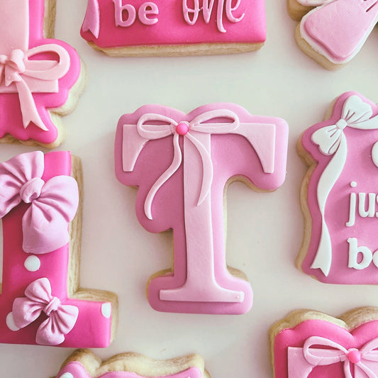 T with a Bow, Cookie Cutter and Stamp