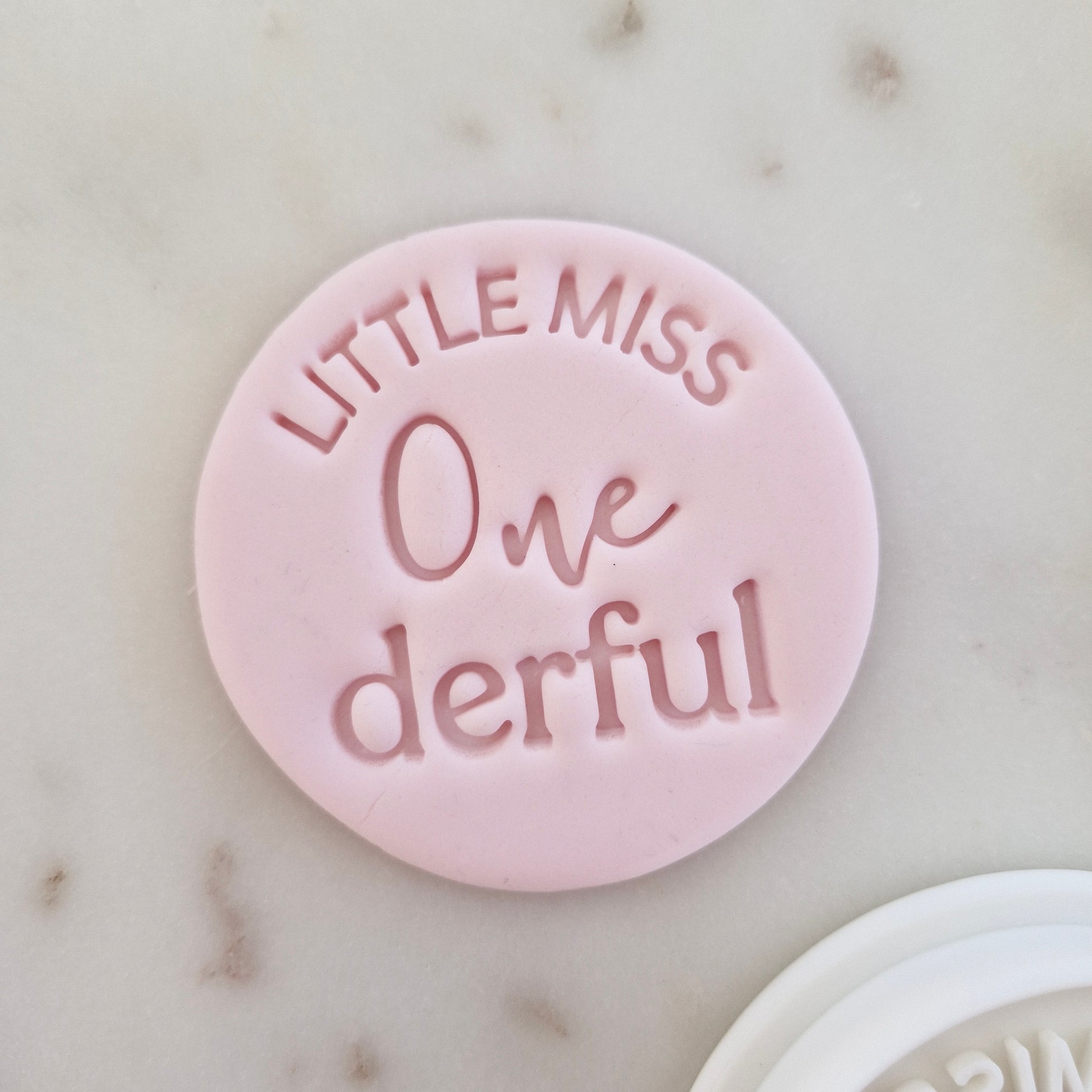Little Miss One-derful Cookie Cutter and Stamp zoomed in
