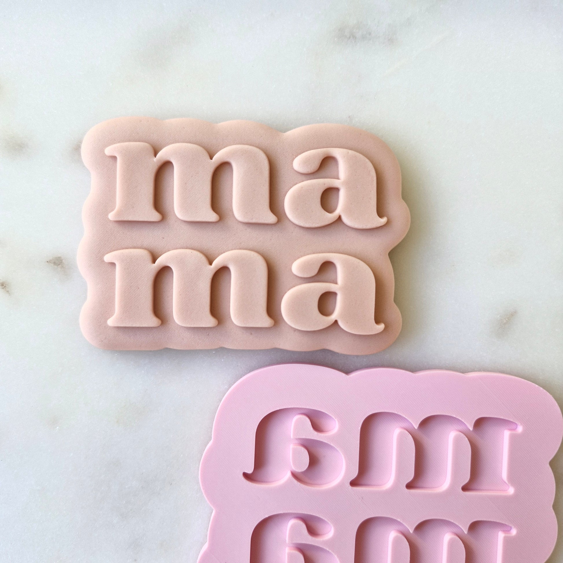 Mama Cookie Cutter and Deboss Stamp