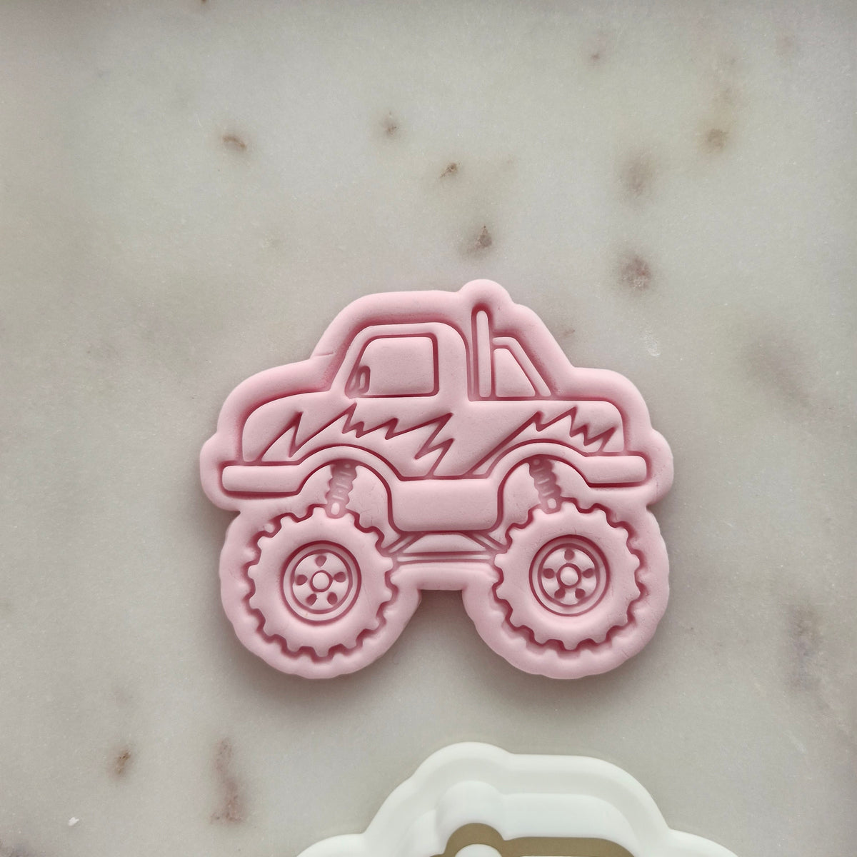 Monster Truck VS3 Cookie Cutter And Stamp zoomed in