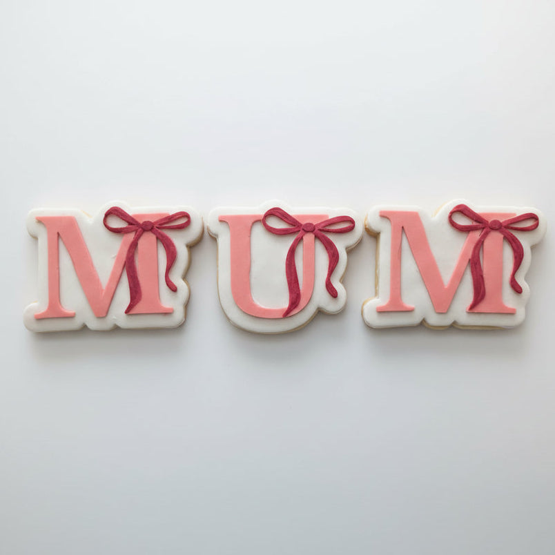 Mum with Bow Cookie Cutter and Deboss Stamp