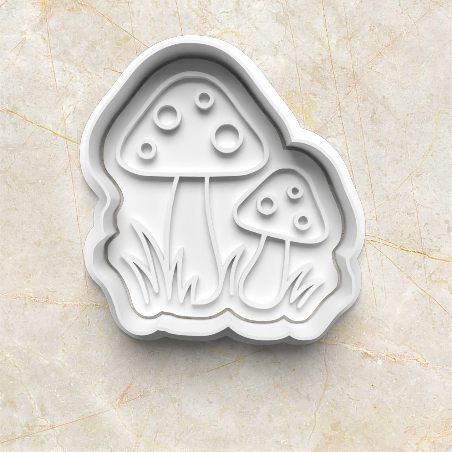 Fairy Cookie Cutter and Stamp Set mushrooms