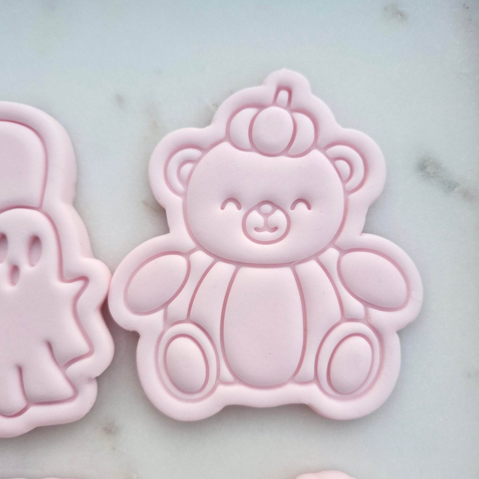 My First Boo Set Cookie Cutter and Stamp bear with pumpkin