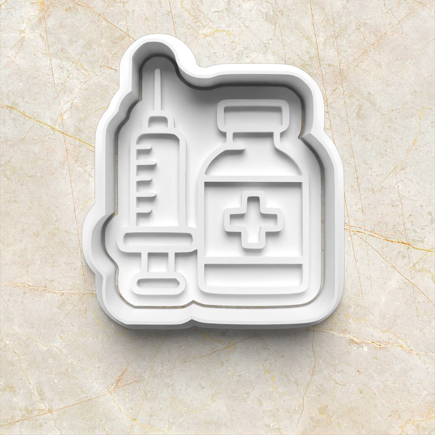 Nurse Cookie Cutter and Stamp medicine