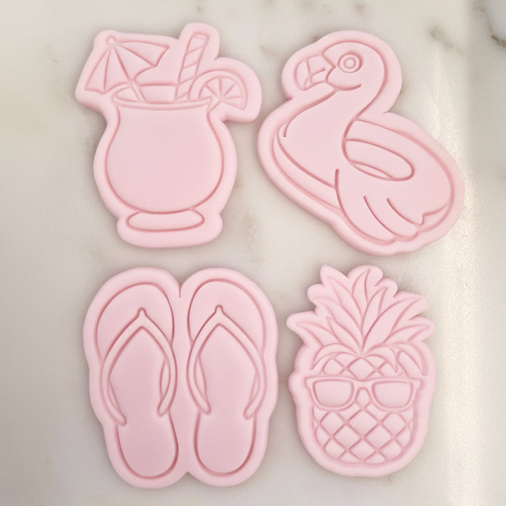 Pool Party Set Cookie Cutter and Stamp