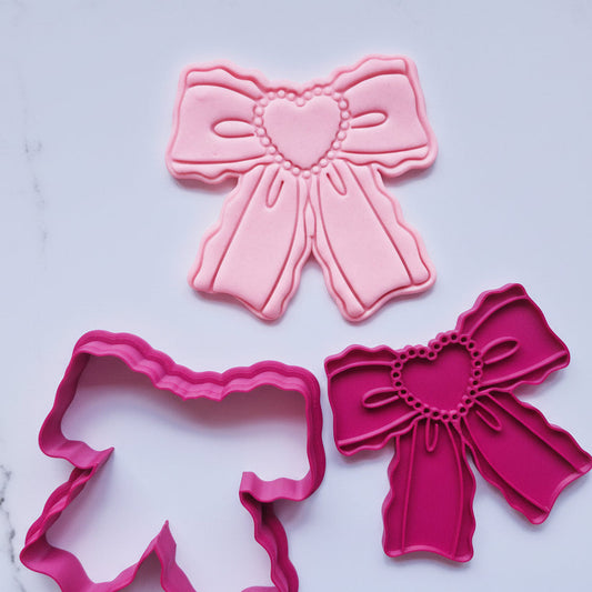 Sydney Bow Cookie Cutter & Stamp