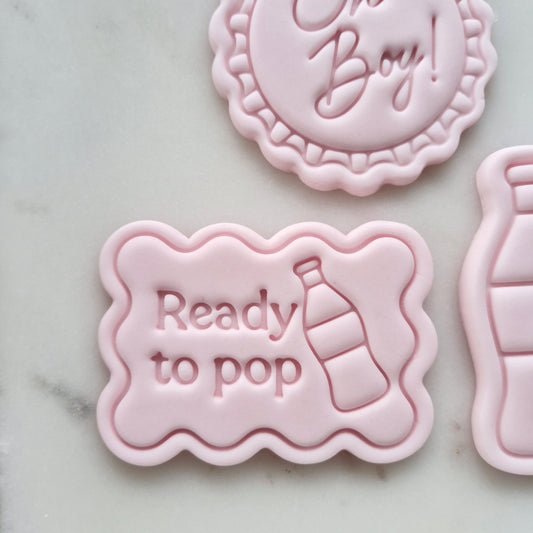 Oh Boy Ready to Pop Set Cookie Cutter and Stamp ready to pop Ready to Pop Cookie Cutter and Stamp