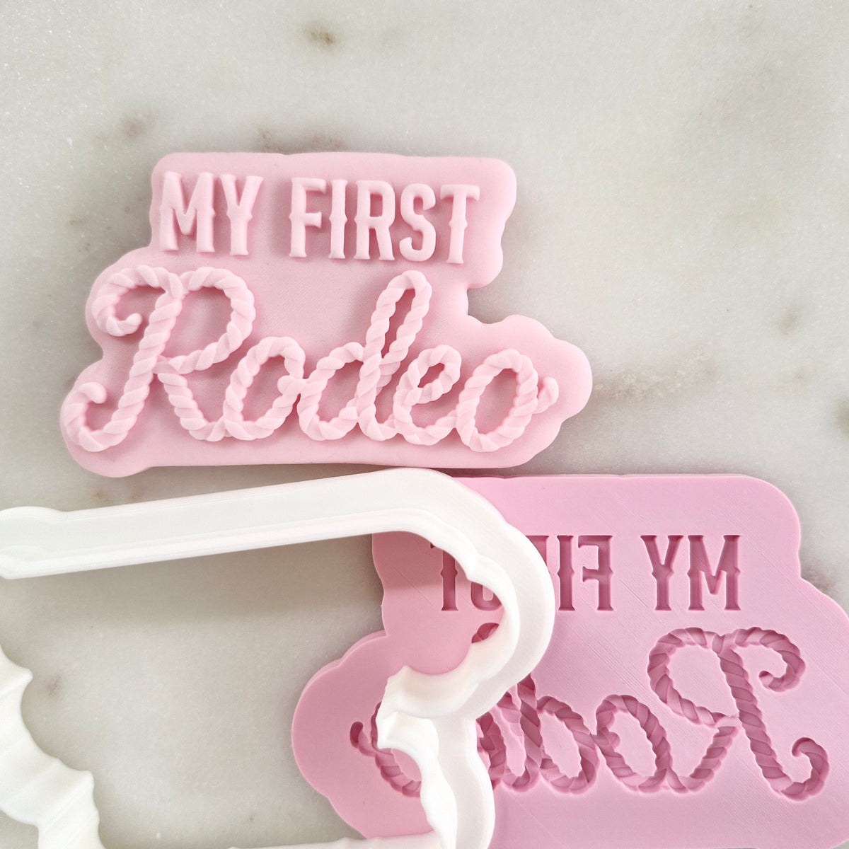 My First Rodeo Cookie Cutter and  Deboss Stamp