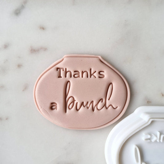Thanks a Bunch Vase Cookie Cutter and Stamp