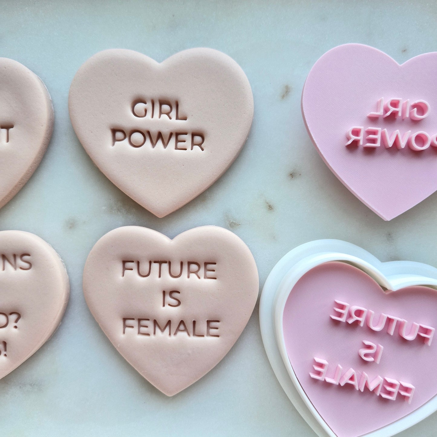 Women's Empowerment Cookie Cutter and Stamps