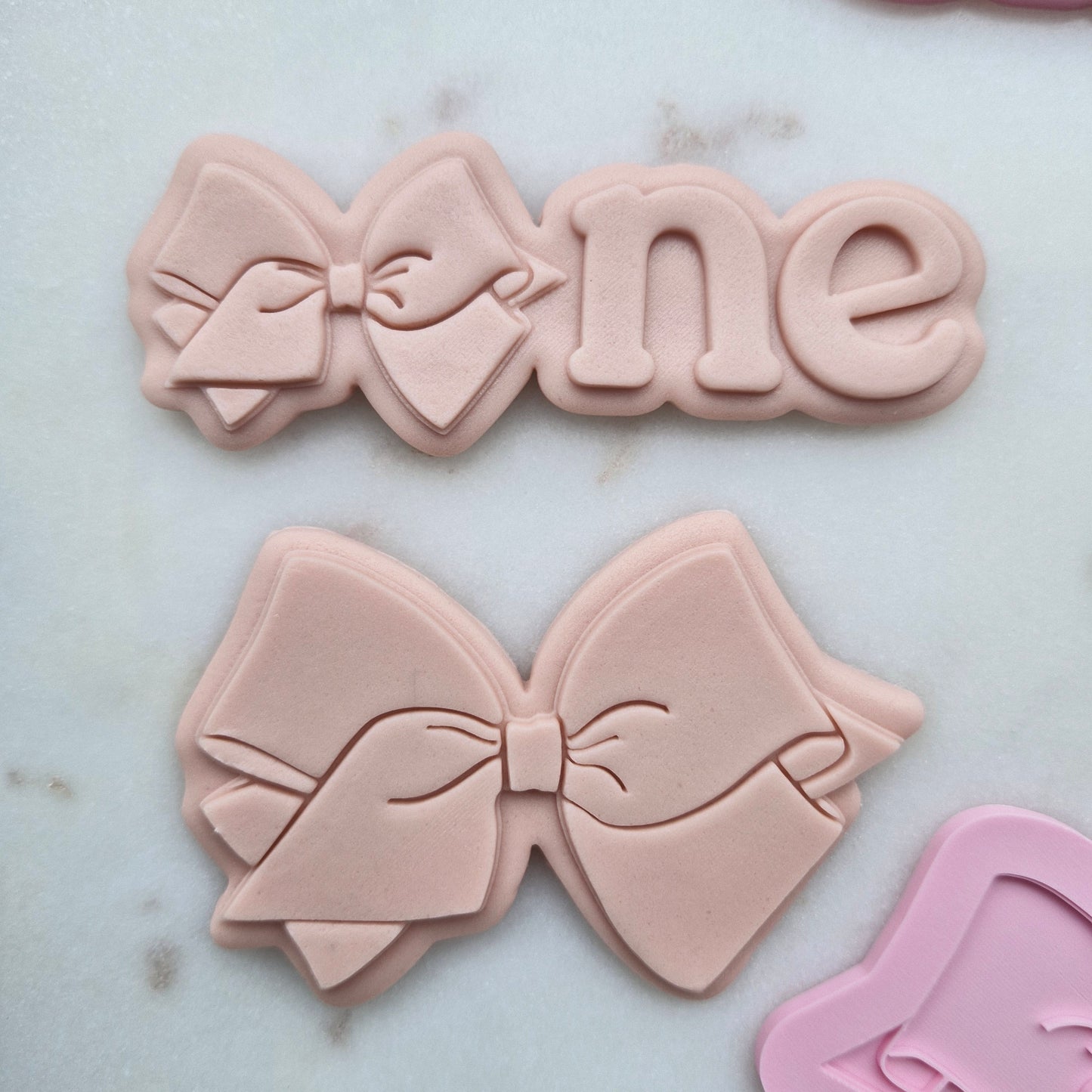 One with Bow Set, Cookie Cutter and Stamp