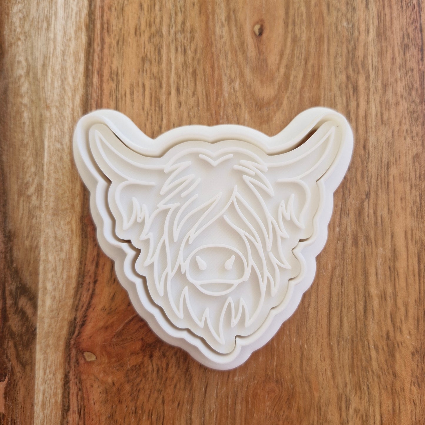 Sale Highland Cow Head Cookie Cutter and Stamp