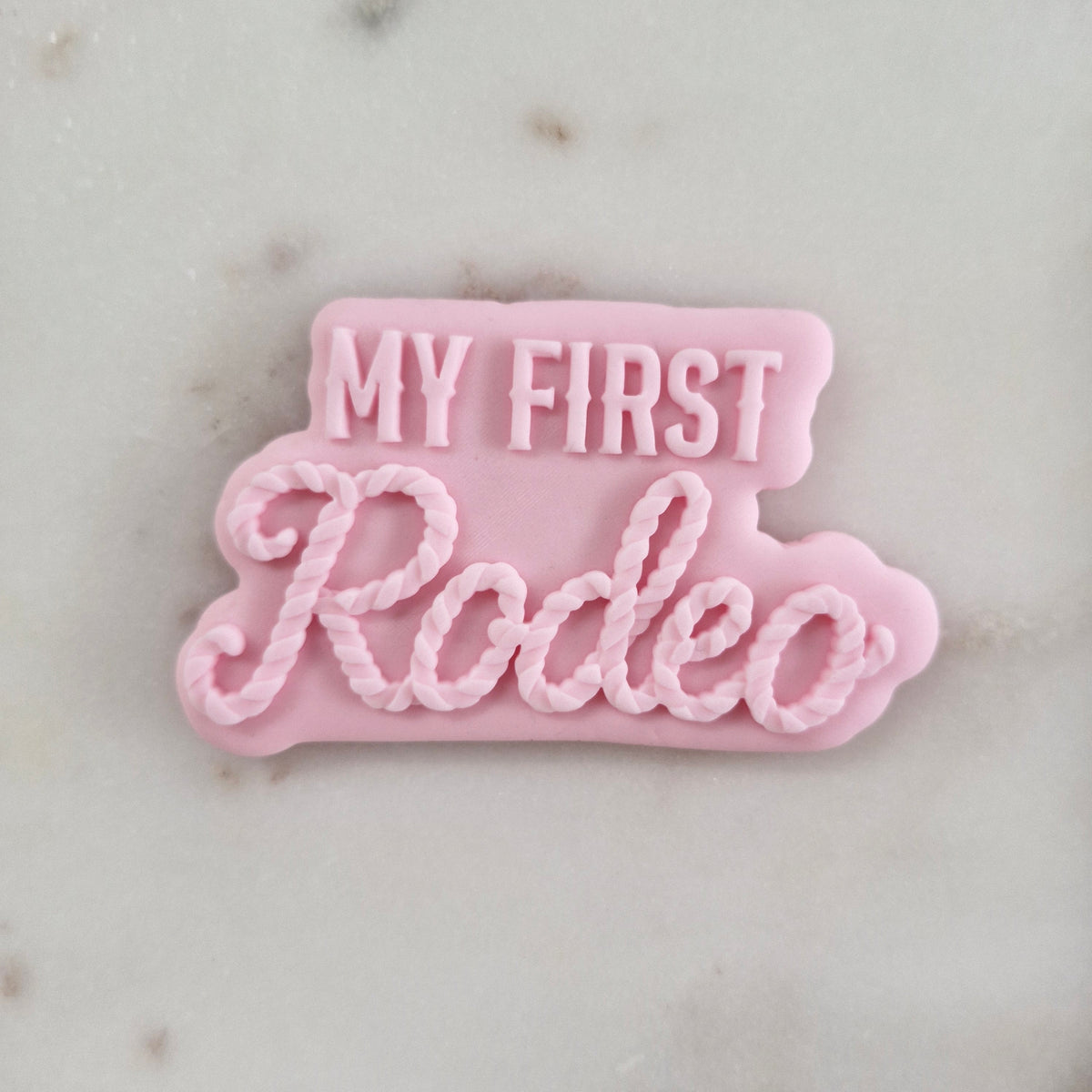 My First Rodeo Cookie Cutter and  Deboss Stamp