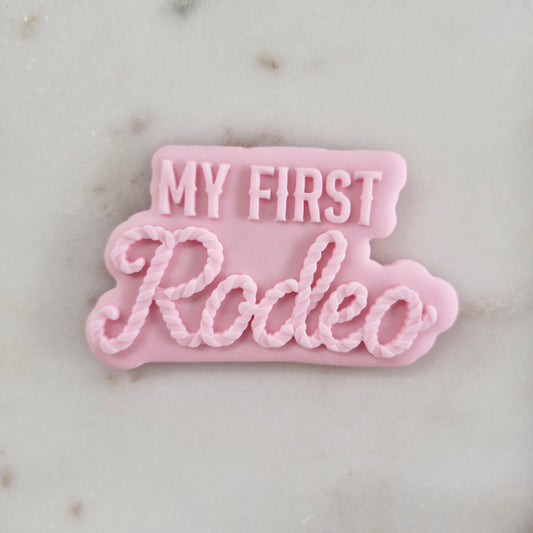 My First Rodeo Cookie Cutter and  Deboss Stamp