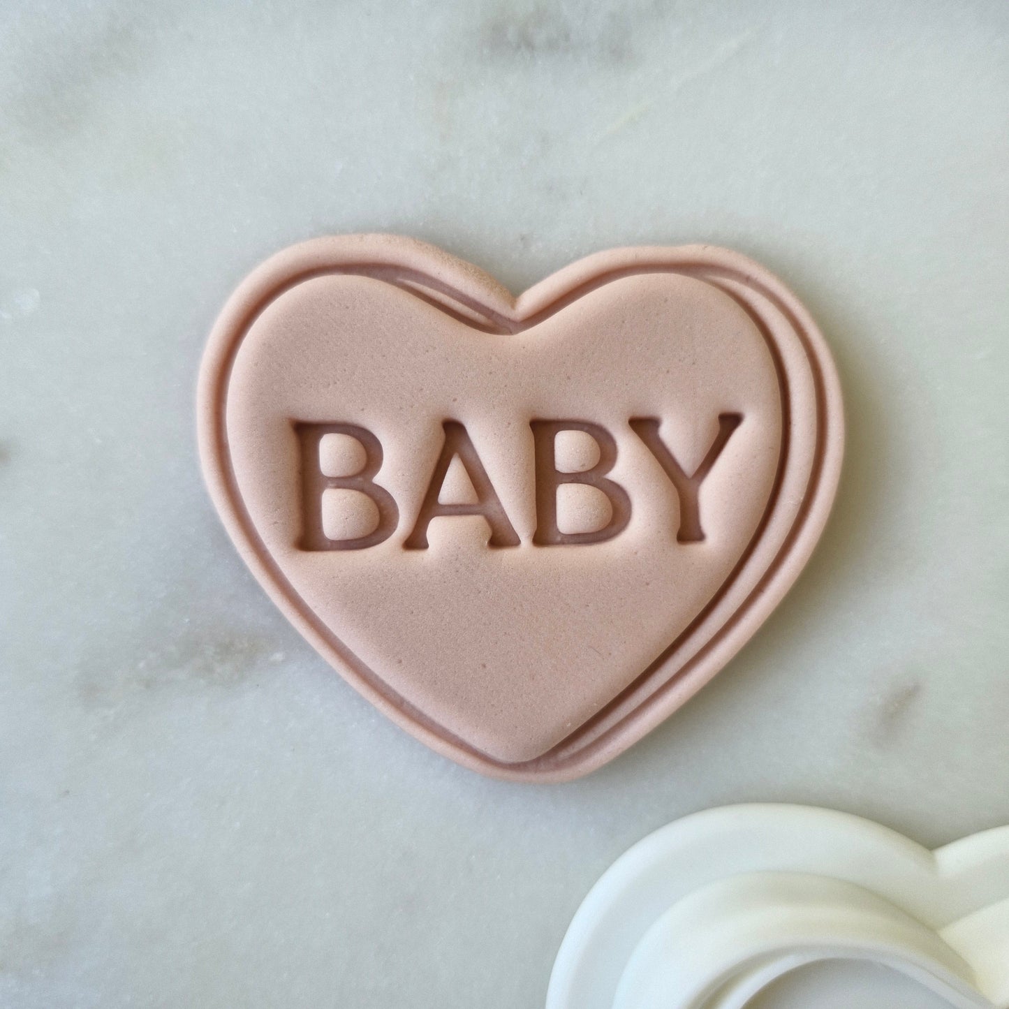 Baby Sweet Heart Cookie Cutter and Stamp