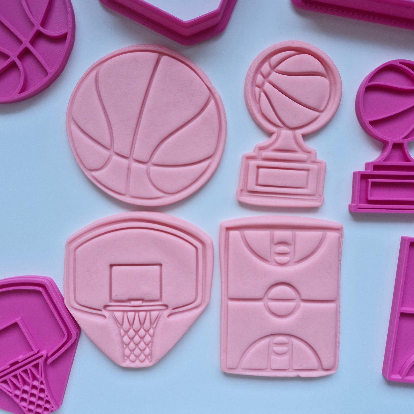 Basketball Cookie Cutter and Stamp (Set of 4)