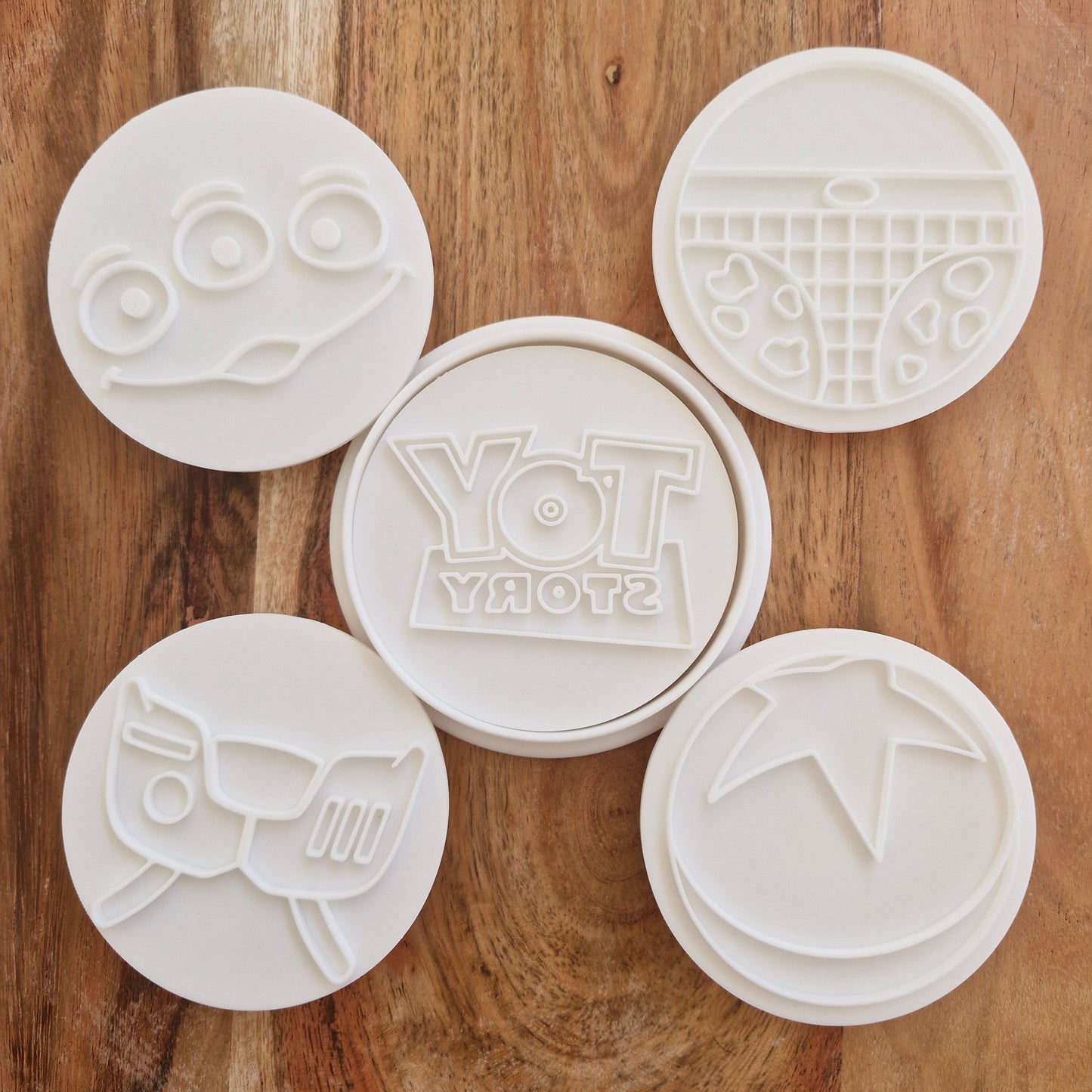 Sale Story Of Toys Set 8cm Cookie Cutter and Stamp