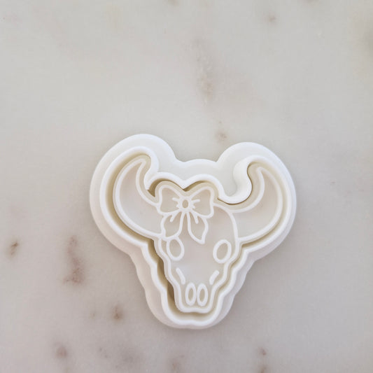 Coquette Bull Cookie Cutter and Stamp