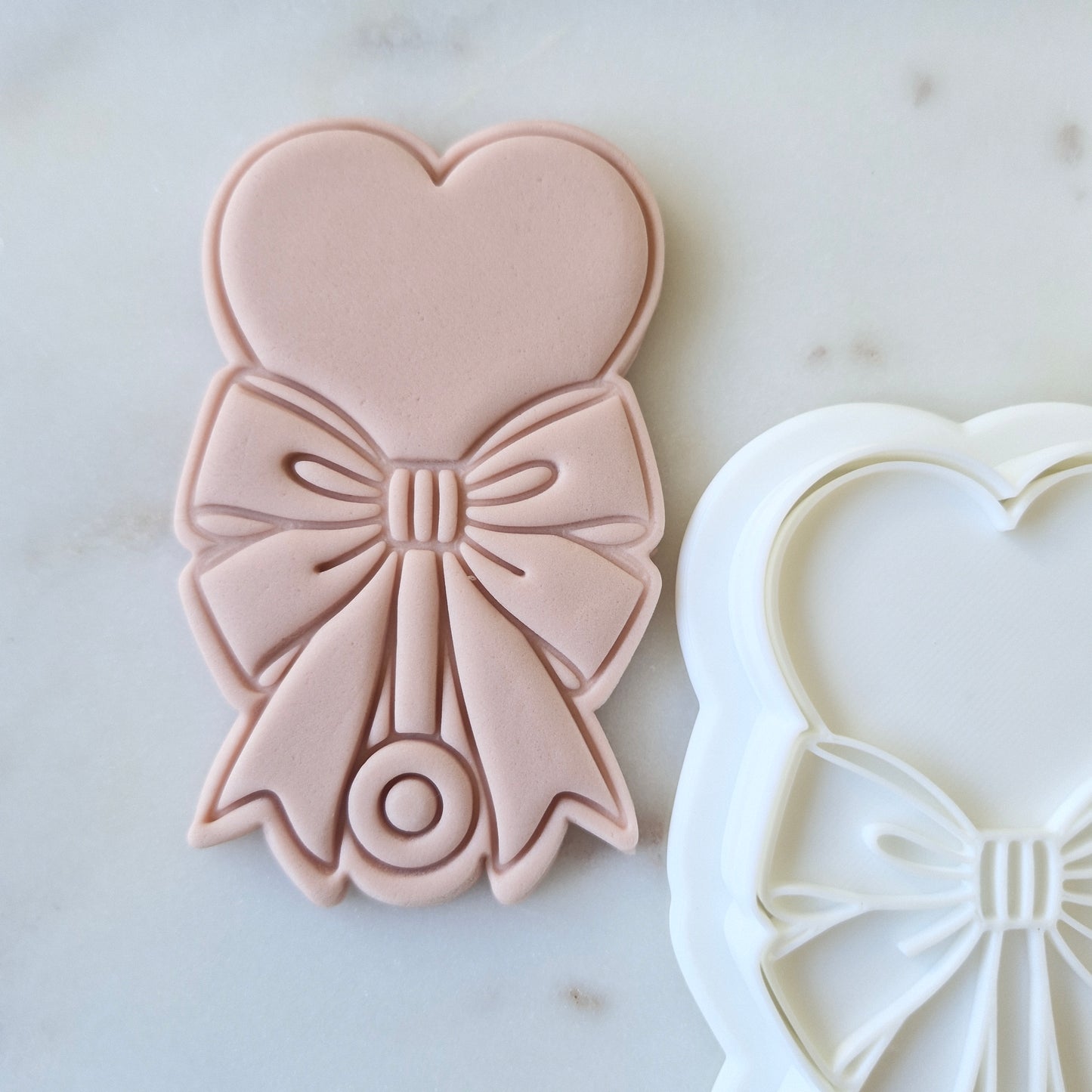 Baby Heart Rattle Cookie Cutter and Stamp