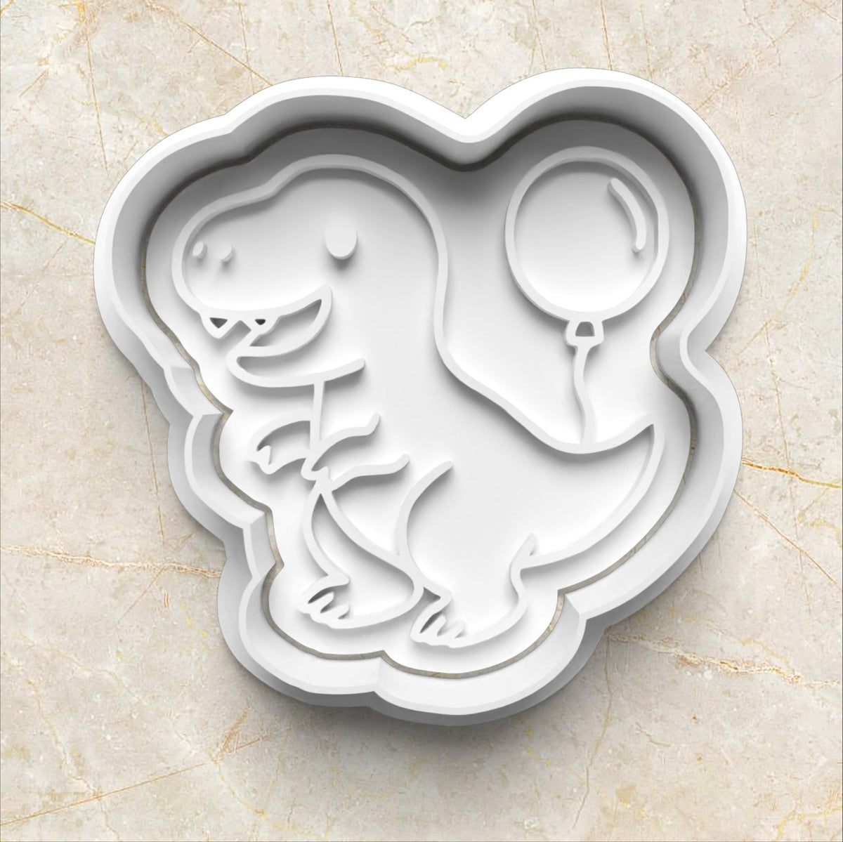 Birthday Dinosaurs Cookie Cutter and Stamp
