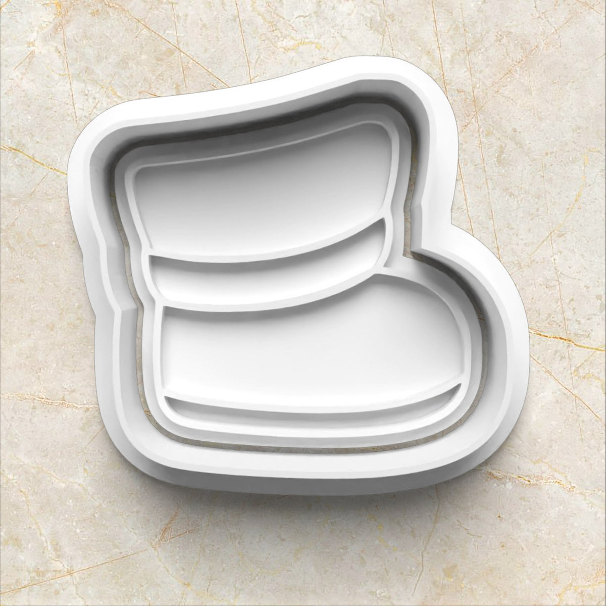 santa right foot shoes Christmas Santa Puzzle Set Cookie Cutter and Stamp