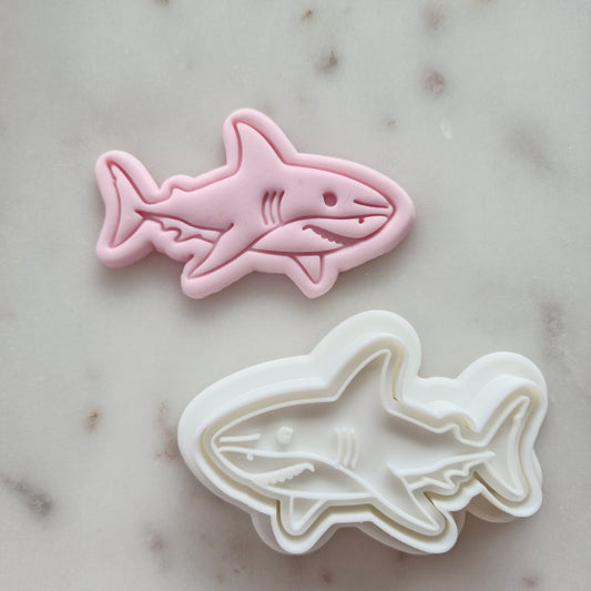 Basic Shark Cookie Cutter and Stamp