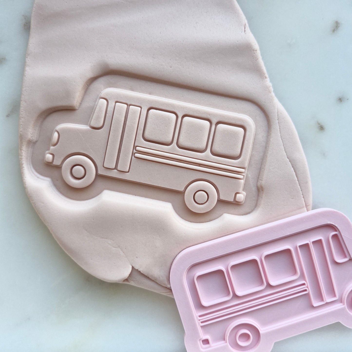 School Bus Cookie Cutter and Stamp