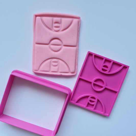 Basketball Court Cookie Cutter and Stamp