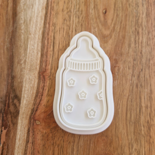 Sale Daisy Baby Bottle Cookie Cutter and Stamp