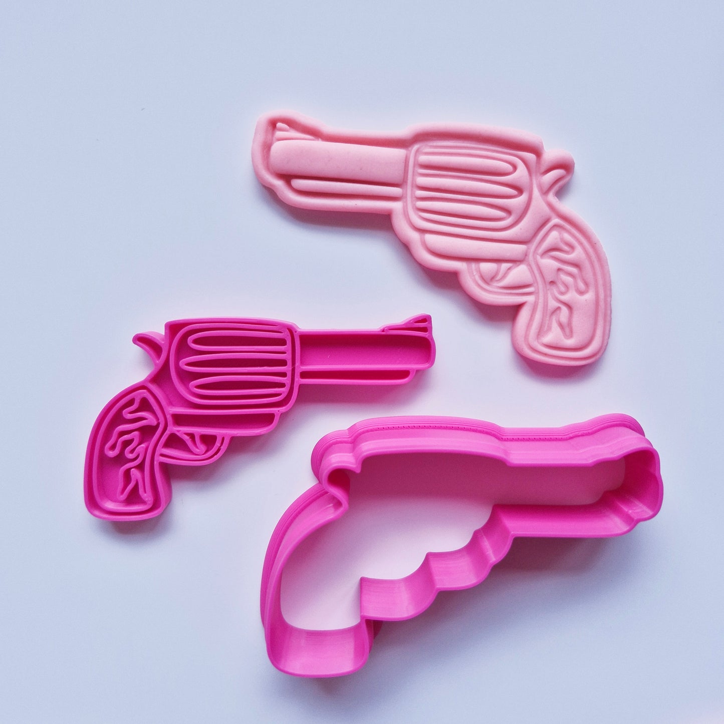 Cowboy Pistol Cookie Cutter and Stamp