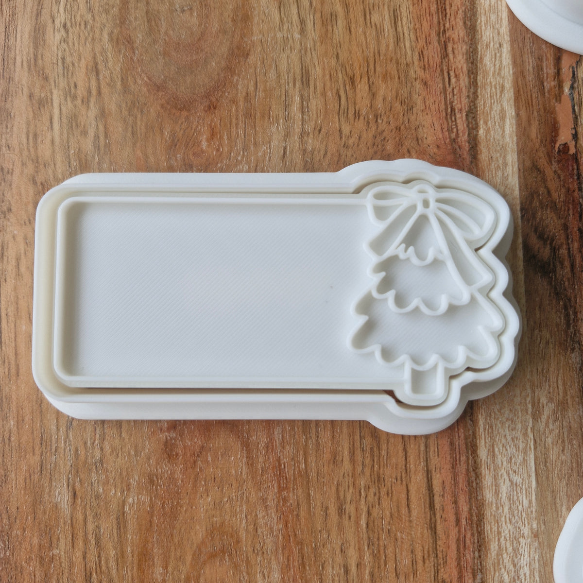 Sale Christmas Coquette Tree Plaque Cookie Cutter and Stamp