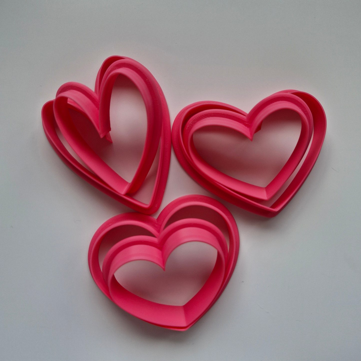 Rustic Love Heart Cookie Cutter (Set of 6)