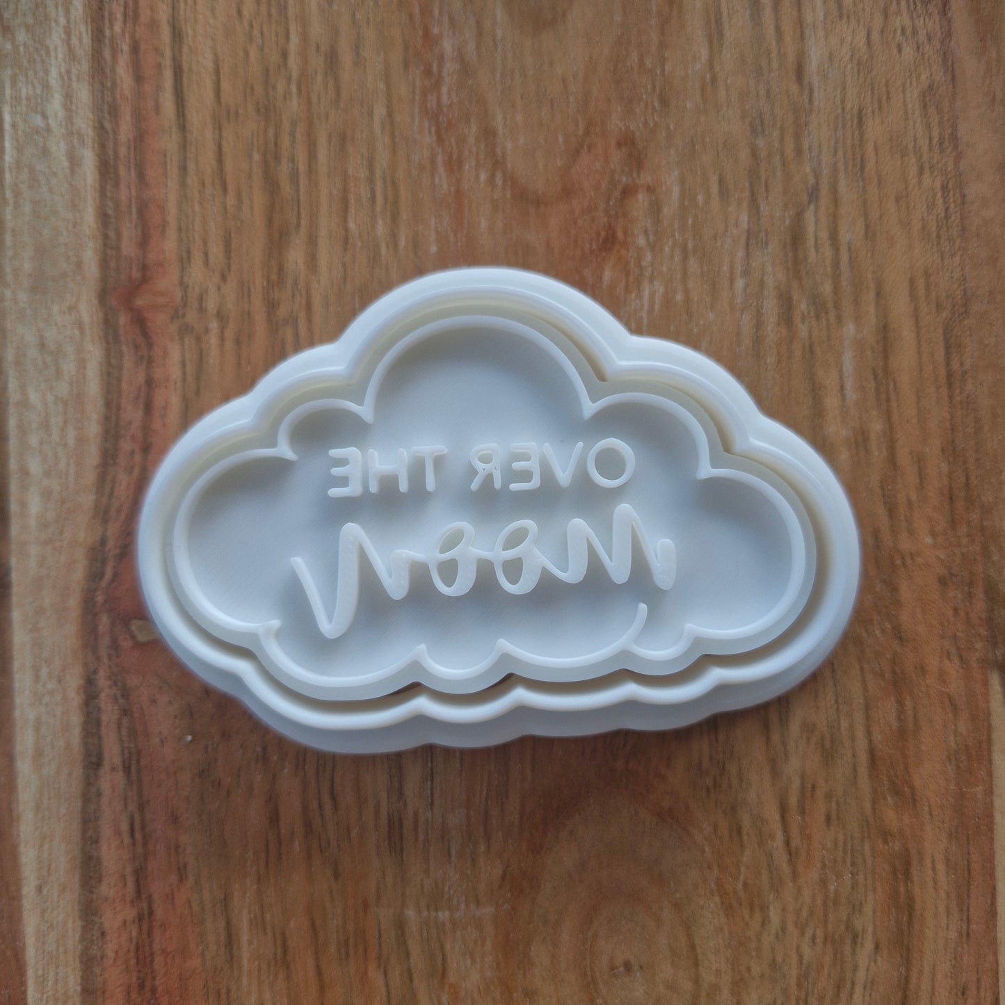 Sale Over the Moon Cloud Cookie Cutter and Stamp