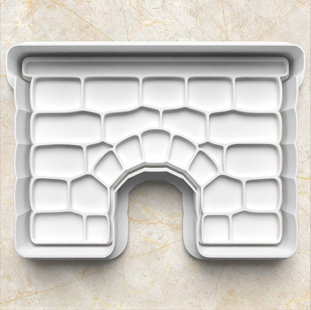 Christmas Fireplace Puzzle Set Cookie Cutter and Stamp