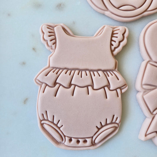 Baby Girl Onesie Cookie Cutter and Stamp