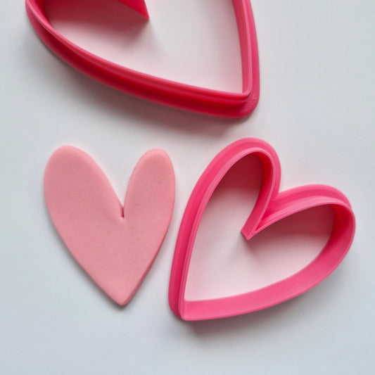 Rustic Love Heart Cookie Cutter