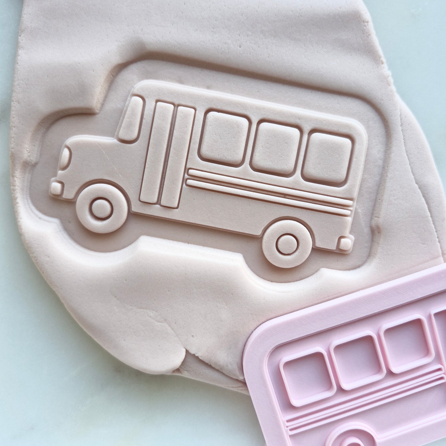 School Bus Cookie Cutter and Stamp