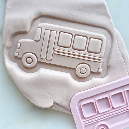 School Bus Cookie Cutter and Stamp
