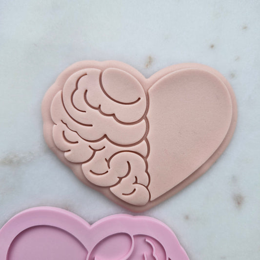Heart Brain, Cookie Cutter and Stamp