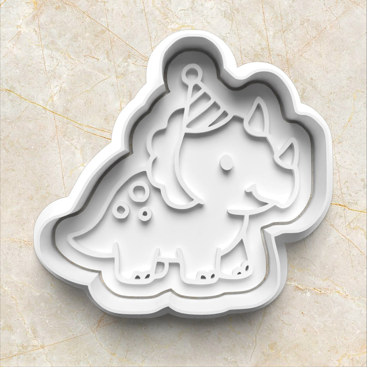 Birthday Dinosaurs Cookie Cutter and Stamp